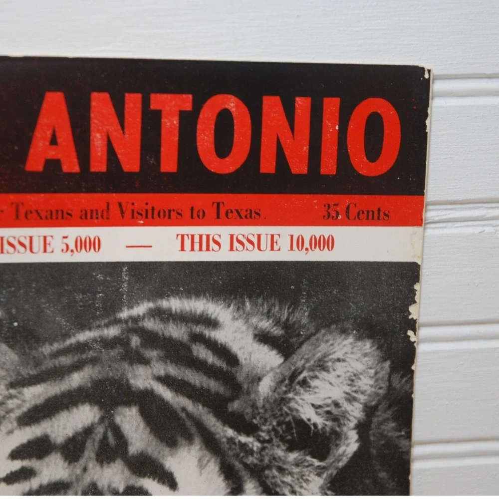 Vintage San‎ Antonio Magazine Texas October 1958 Zoo edition Tiger City